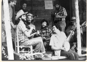 Al Dunkleman with members of the Laurel Creek String Band, 1978, Kings Mountain, NC